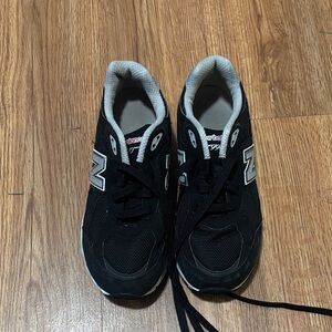 New Balance Kids Black and White Sneakers
